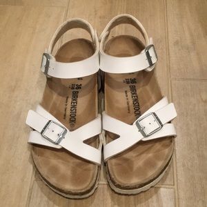 Birkenstock White Rio Sandal